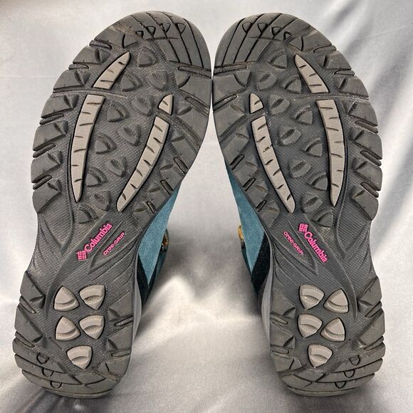 Columbia Newton Ridge Women’s 9.5 Hiking Boots Waterproof Teal Pink BL4552-343 - Picture 14 of 17